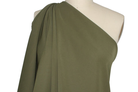 Easy Care Stretch Crepe - Army Green