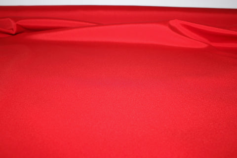4 Ply Stretch Satin Faille - Vibrant Red