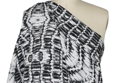 Border print pre-interfaced fabric