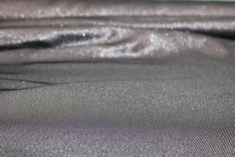 Haute Designer Metallic Twill - Pink Sapphire/Black