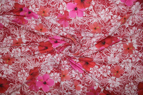 Floral raincoat fabric