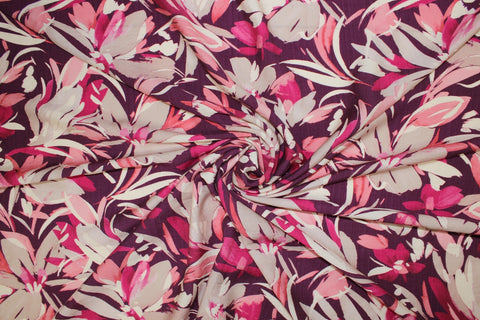 Italian rayon challis fabric