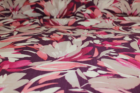 Italian rayon challis fabric