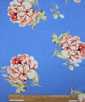 Peony print Italian rayon challis