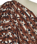 Geometric print rayon challis