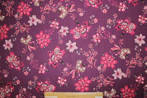 Italian floral rayon challis