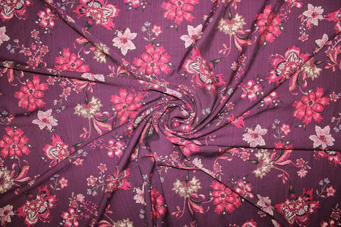 Italian floral rayon challis