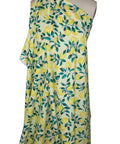 Lemon print rayon broadcloth fabric
