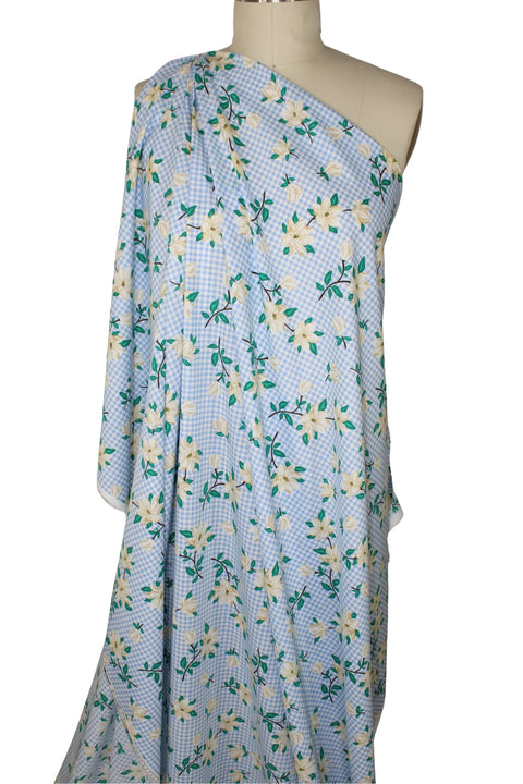 Floral/gingham shirt weight