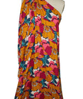 Groovy floral print rayon challis