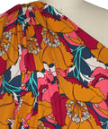 Groovy floral print rayon challis