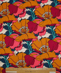 Groovy floral print rayon challis