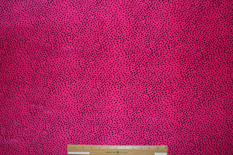 Dot print rayon crepe de chine that feels JUST like silk