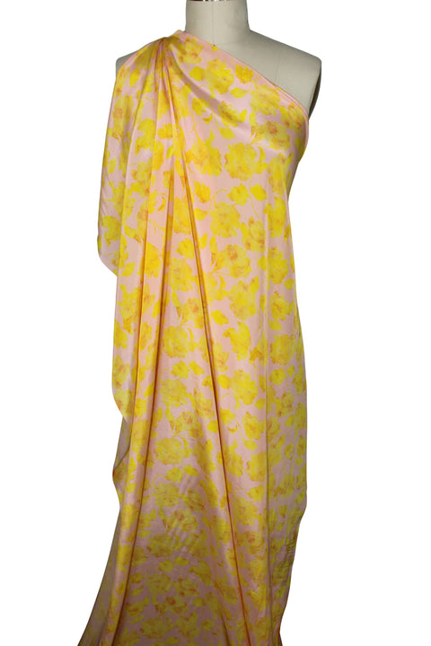 Floral rayon crepe de chine