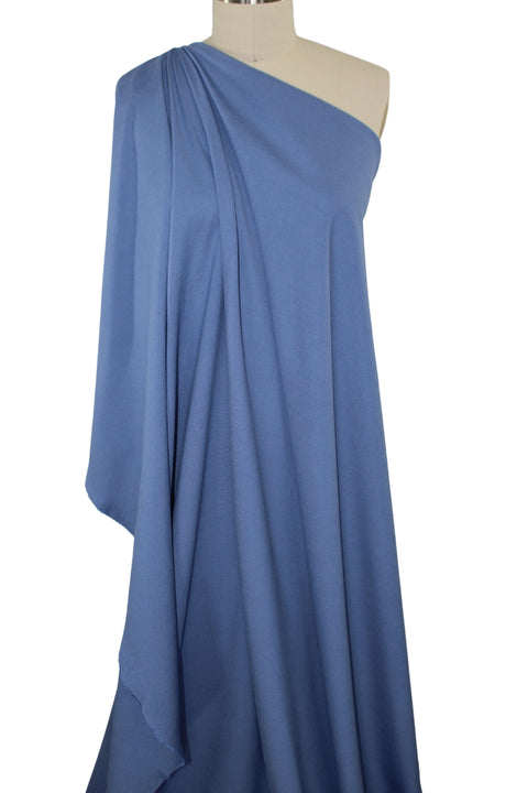 Designer Rayon Double Knit - Medium Wash Denim Blue