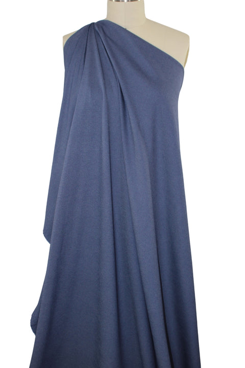 Designer Rayon Double Knit - Dark Denim Blue