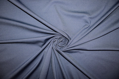 Designer Rayon Double Knit - Dark Denim Blue