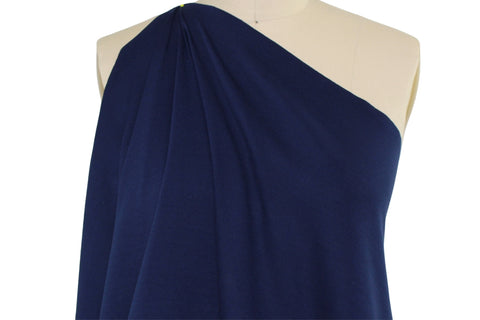 Textured Designer Rayon Double Knit - Navy