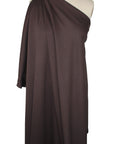 Rayon ponte double knit in dark brown