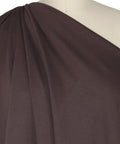 Rayon ponte double knit in dark brown