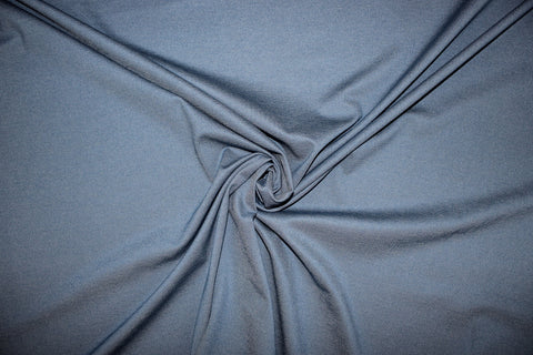 Rayon double knit in denim blue