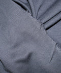 Textured navy rayon double knit showing the textured side and the smooth side