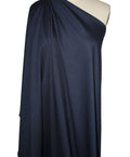Deep dark blue rayon double knit