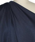 Deep dark blue rayon double knit