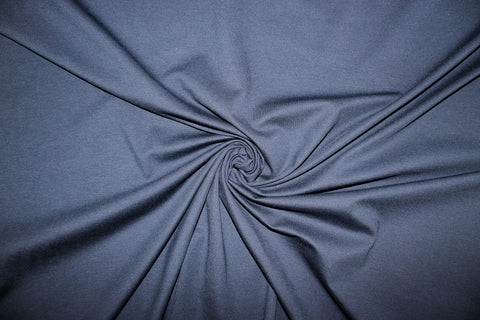 Deep dark blue rayon double knit