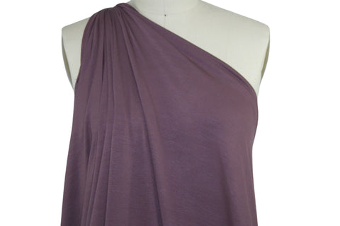 Wide Rayon French Terry - Plum