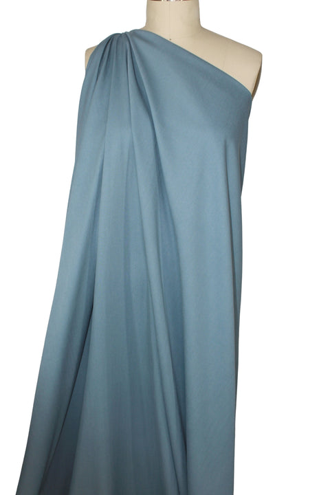 Soft blue rayon gabardine