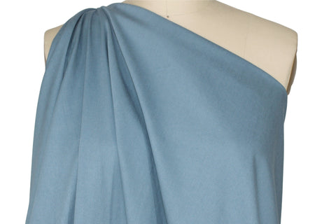 Soft blue rayon gabardine