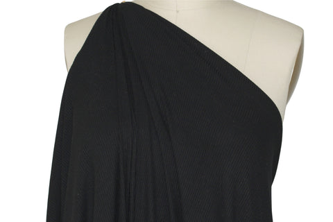 Ribbed rayon lightweight jersey