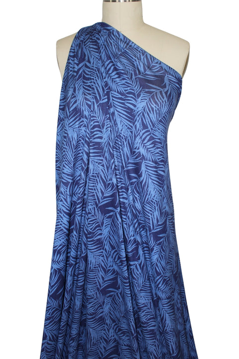 Fern print rayon jersey on mannequin