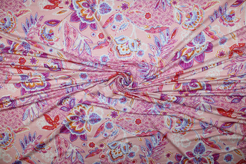 Paisley print rayon jersery