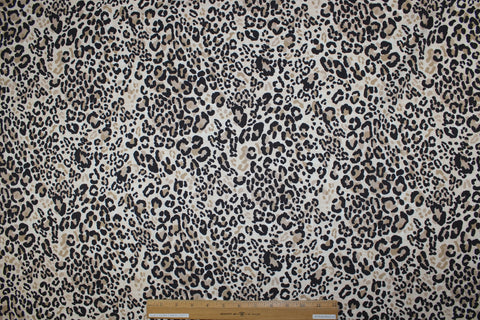 Animal print rayon jersey