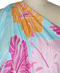 Hibiscus print rayon jersey