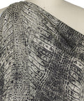 Crocodile print rayon jersey