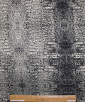 Crocodile print rayon jersey