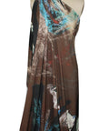 Abstract print rayon jersey