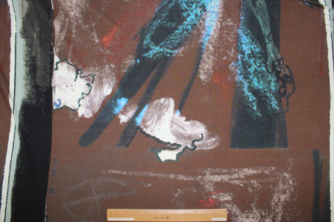 Abstract print rayon jersey