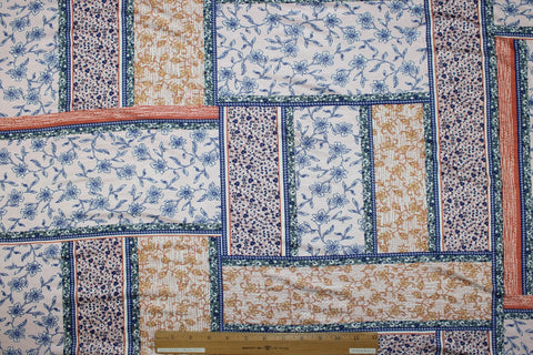 Bandana or patchwork print rayon jersey