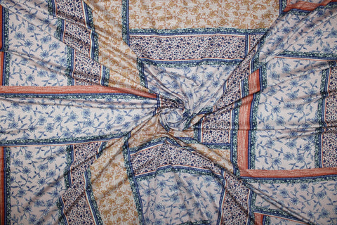 Bandana or patchwork print rayon jersey