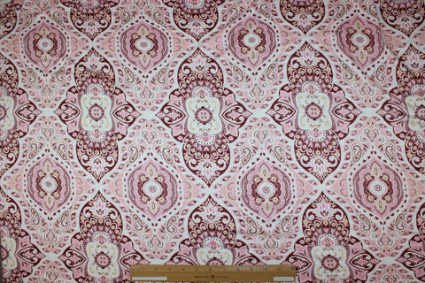 Medallion print rayon jersey