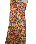 Bright colored floral rayon jersey
