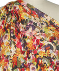 Bright colored floral rayon jersey