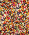Bright colored floral rayon jersey