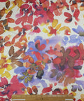 French rayon jersey with an impressionist floral print