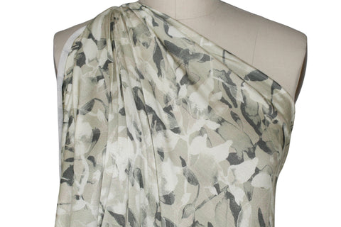 Border print 70s style ITY jersey