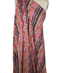 Stripe/floral rayon jersey